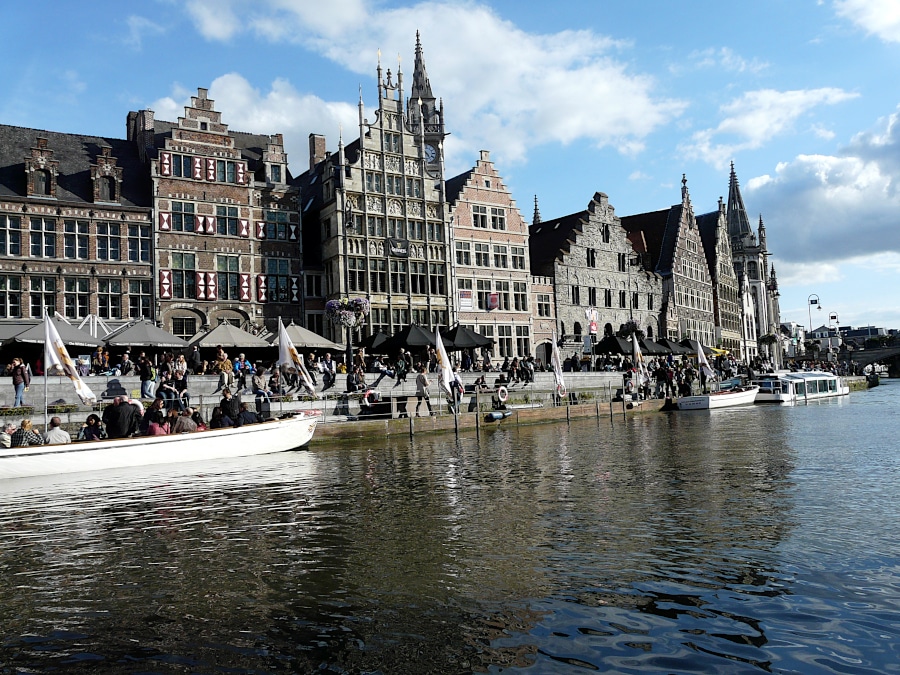 Balade en bateau, Gand, Belgique