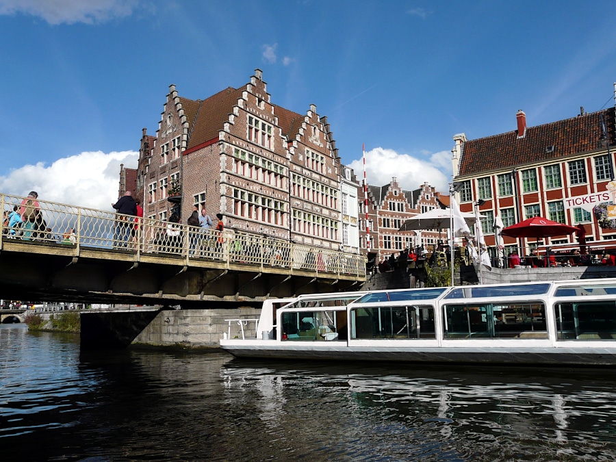 Balade en bateau, Gand, Belgique